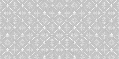 Background pattern in retro style. Gray shades of color. Seamless wallpaper texture. Vector illustration