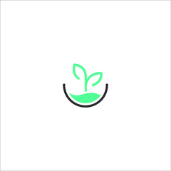 logo leaft healthy icon templet vector