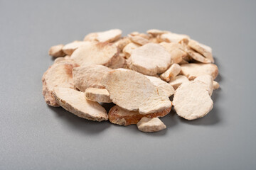 side view herb ShengBanXia or Pinelliae Rhizoma or raw Ternate Pinellia