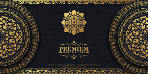 Luxury ornamental mandala background with arabic islamic east pattern style premium © Zein Republic Studio