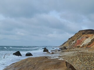 cliffs of at the coast
