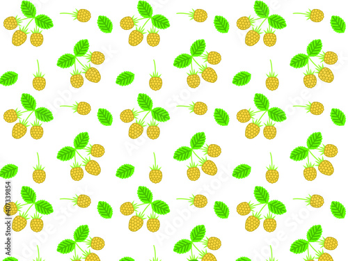 イエローラズベリー柄p Wall Mural Wallpaper Murals Qwe イエローラズベリー柄p Wall Mural Wallpaper Murals Qwe