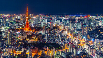 Naklejka premium view of the city Tokyo Japan