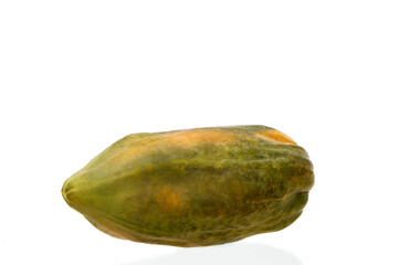 ripe Papaya fruit isolated on white