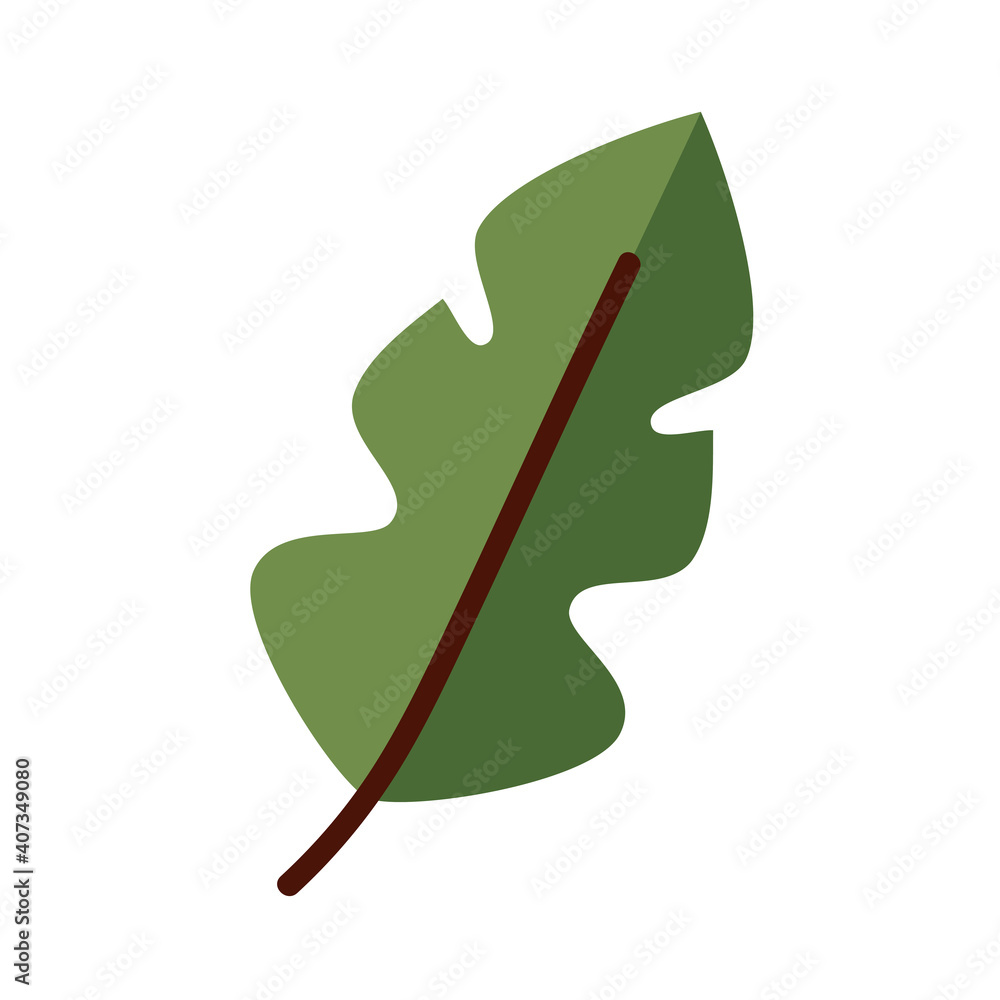 Poster autumn leaf line and fill style icon isolated vector design