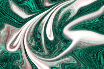 Green liquid marble background