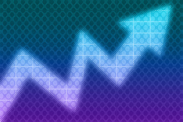 An abstract uptrend arrow background image.