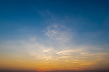 The sky at sunset, twilight colors beautifully. Natural background