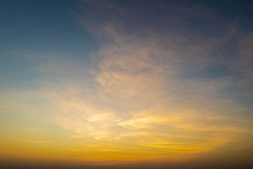 Naklejka na ściany i meble The sky at sunset, twilight colors beautifully. Natural background