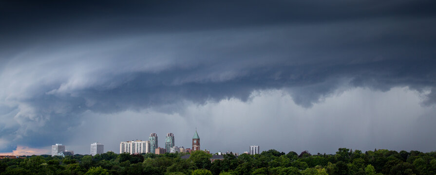 Toronto, GTA, Canada, Tornados And Hurricanes Cause Property Damage And Disruption In The Province.