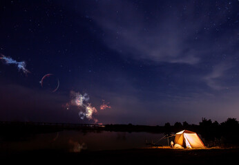 Fototapeta na wymiar Ukraine, Adventure, Below, Bright, Burning