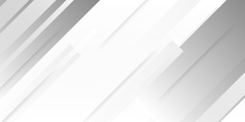 Technology banner design with white and grey arrows. Abstract geometric vector background. elegant white background with shiny lines. Abstract white square shape with futuristic concept background