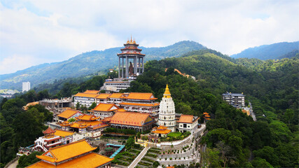 Kek Lok Si temple at the top of Ayer Hitam hill.