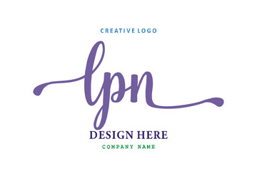 LPN lettering logo is simple, easy to understand and authoritative