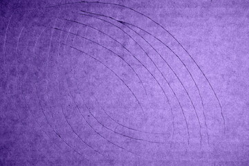 Colored cardboard damaged by cuts from various activities