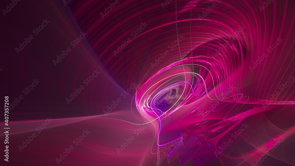 Poster abstract digital technology background. dynamic lines composition. detailed generative fractal graph