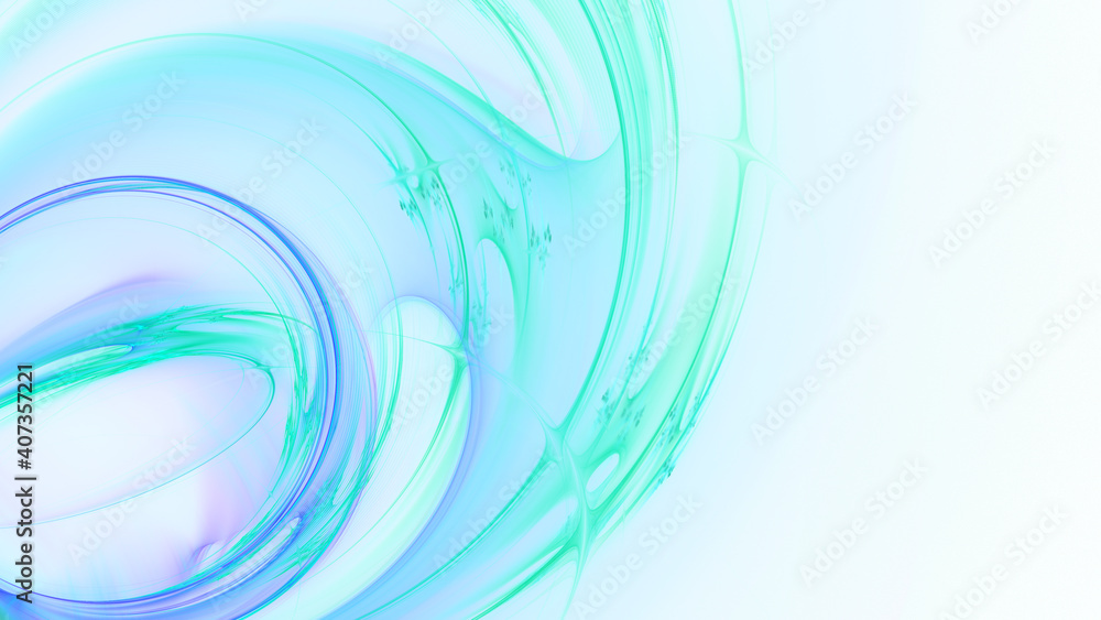 Poster abstract digital technology background. dynamic lines composition. detailed generative fractal graph