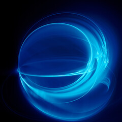 Abstract digital technology background. Dynamic lines composition. Detailed generative fractal graphics.