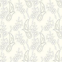 paisley  flower    Design pattern on  background