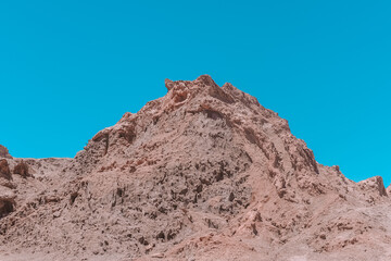 Fototapeta na wymiar Formations on Atacama Desert, Chile. 