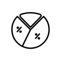 outline icon symbol circle diagram vector illustration