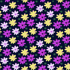 seamless flower with paisley pattern on   background