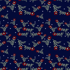 Fototapeta premium seamless flower with paisley pattern on background