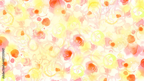 動画背景素材壁紙水彩模様花のような Abstract Wall Mural Abstra Skyflower