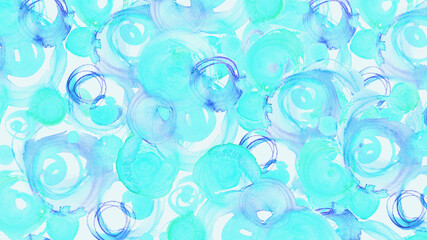 動画背景素材壁紙水彩模様花のような Wall Mural  Wallpaper Murals 