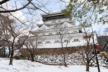 Fototapeta na wymiar 雪の小倉城