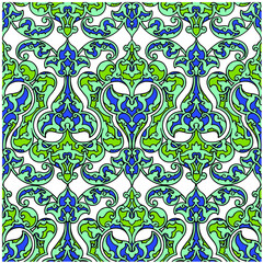 Traditional Turkish ornament seamless for your design. Floral Ornamental pattern. Iznik . Vector.