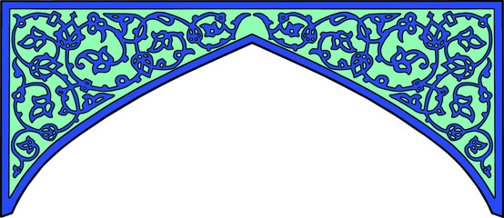 Traditional Turkish ornament seamless for your design. Floral Ornamental pattern. Iznik . Vector.