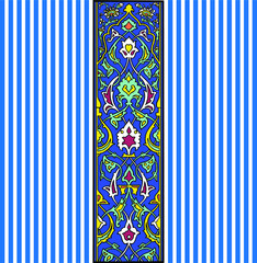Traditional Turkish ornament seamless for your design. Floral Ornamental pattern. Iznik . Vector.