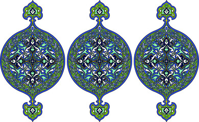 Traditional Turkish ornament seamless for your design. Floral Ornamental pattern. Iznik . Vector.