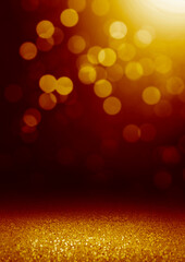 abstract gold bokeh light glitter blur background