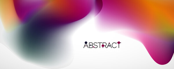Fluid color gradient abstract background, trendy colorful wallpaper. Vector illustration for placards, brochures, posters, banners and covers