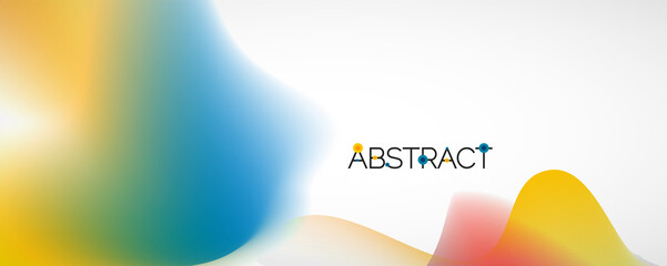 Fluid color gradient abstract background, trendy colorful wallpaper. Vector illustration for placards, brochures, posters, banners and covers