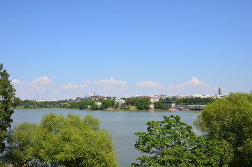 Fototapeta premium View of the city of the river