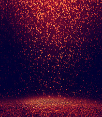 vertical red particle light glitter floor background