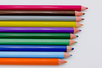 Fototapeta premium variety of colors pencils