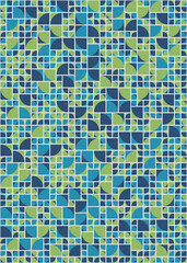 Abstract Geometric Pattern generative computational art illustration