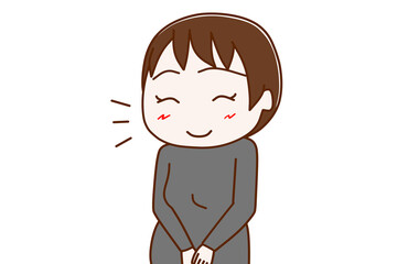 ニコニコ笑顔の妊婦