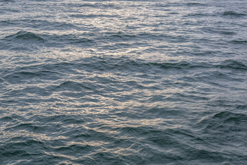 Waters of the winter Baltic Sea in the Kaliningrad region, Russia