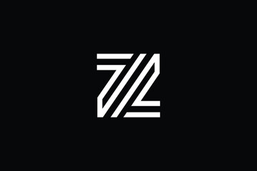 Z logo letter design on luxury background. ZZ logo monogram initials letter concept. Z icon logo design. ZZ elegant and Professional letter icon design on black background. Z ZZ