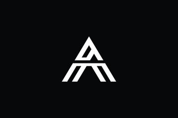AQ logo letter design on luxury background. QA logo monogram initials letter concept. AQ icon logo design. QA elegant and Professional letter icon design on black background. AQ QA