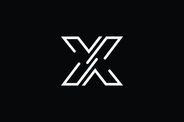 X logo letter design on luxury background. XX logo monogram initials letter concept. X icon logo design. XX elegant and Professional letter icon design on black background. X XX