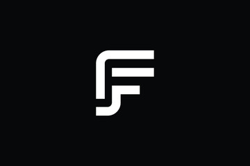 SF logo letter design on luxury background. FS logo monogram initials letter concept. SF icon logo design. FS elegant and Professional letter icon design on black background. S F FS SF