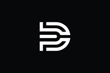 DC logo letter design on luxury background. CD logo monogram initials letter concept. DC icon logo design. CD elegant and Professional letter icon design on black background. D C CD DC