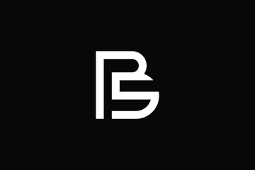 BS logo letter design on luxury background. SB logo monogram initials letter concept. BS icon logo design. SB elegant and Professional letter icon design on black background. B S SB BS