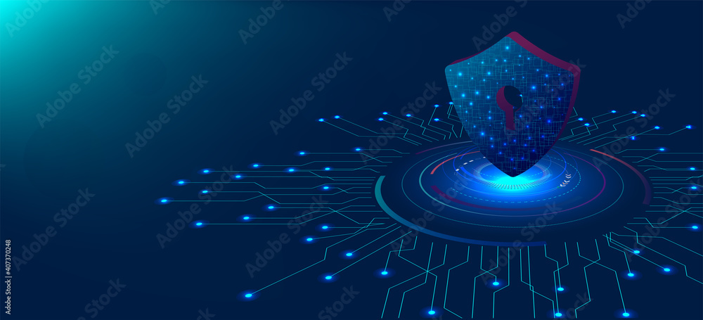 Poster cyber security design.